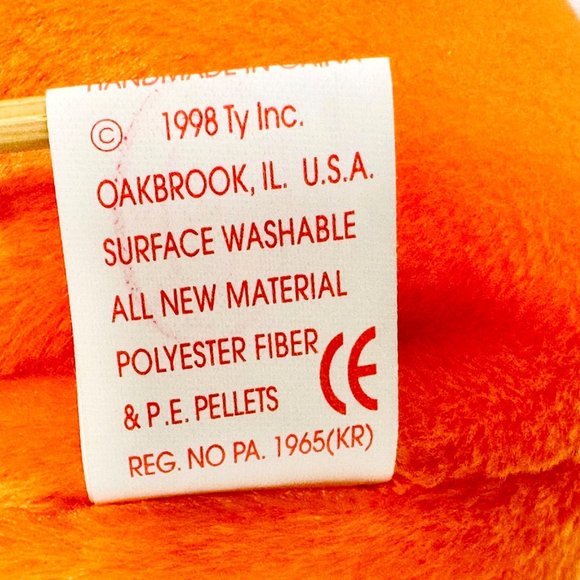 Vintage Ty Halloween "Pumkin" Plush Original Beanie Baby - NWT (1998) - Picture 6 of 10